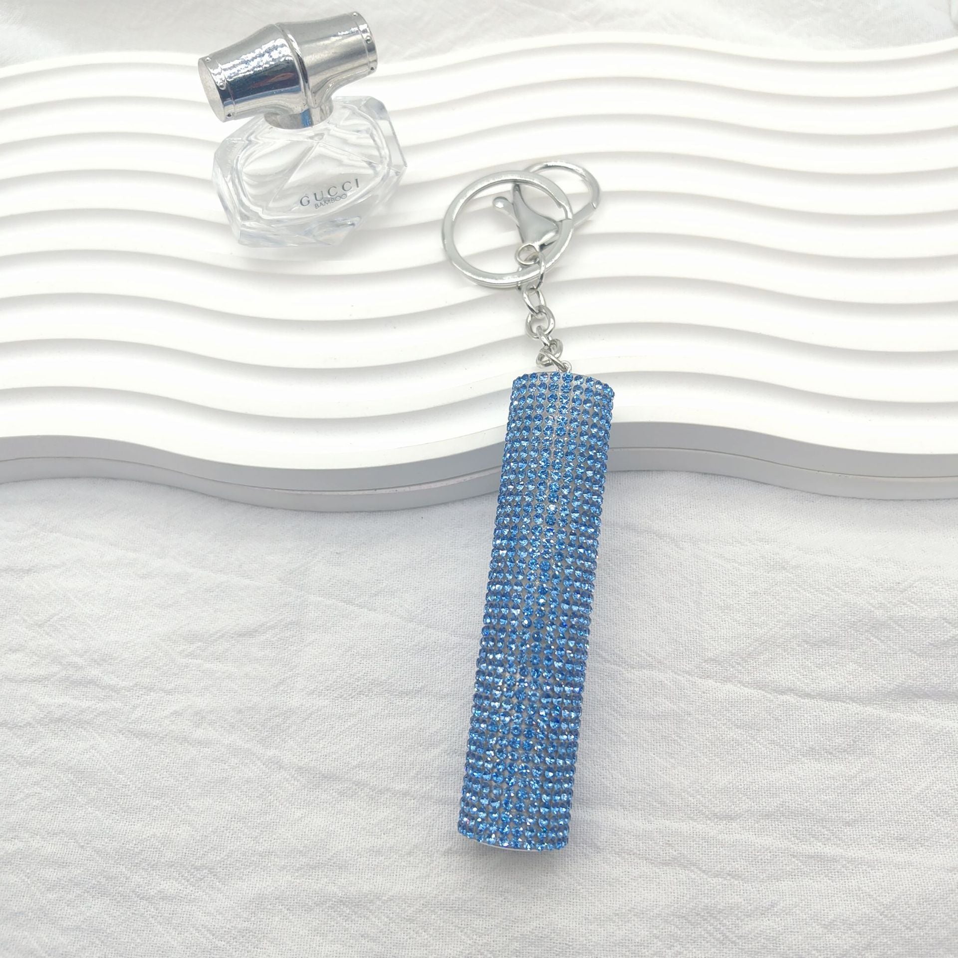 Wholesale  Full Diamond Creative Mini 10ml Perfume Bottling Keychain
